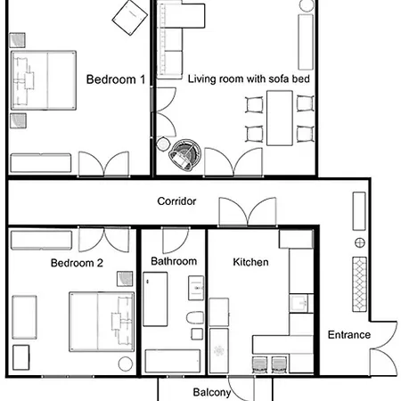 Designer Apartment 110M2 With King Size Beds & Equipped Kitchen Krakow Exterior photo